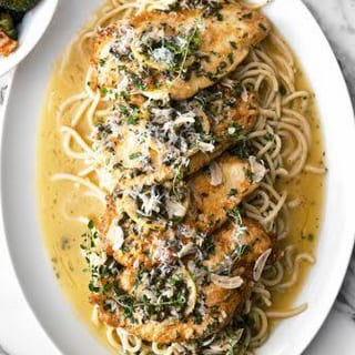 Chicken Piccata w. Spaghetti