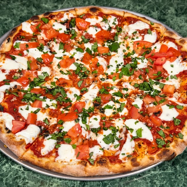 Lg Margherita Pizza.