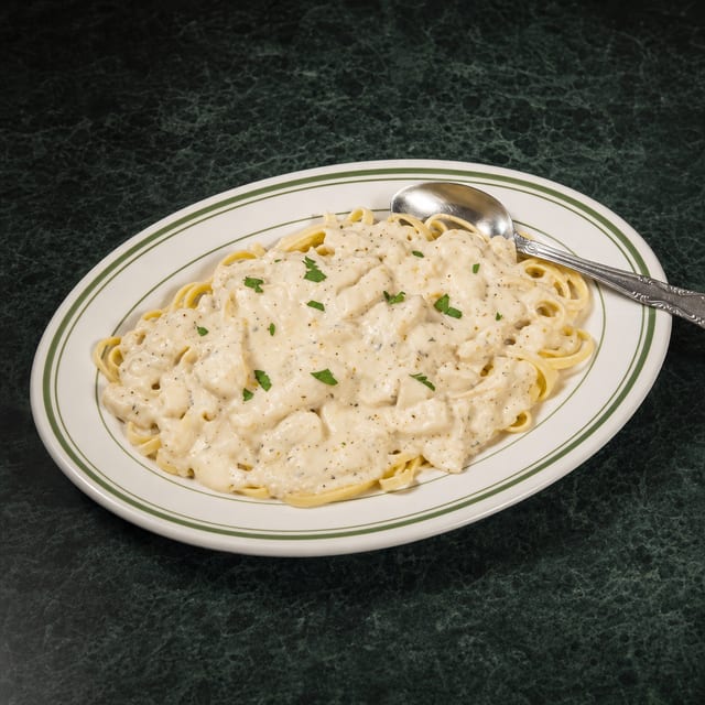 Chicken Alfredo.
