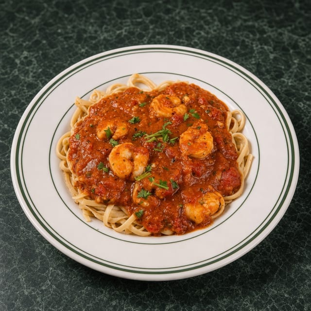 5 Jumbo Shrimp Diavolo.