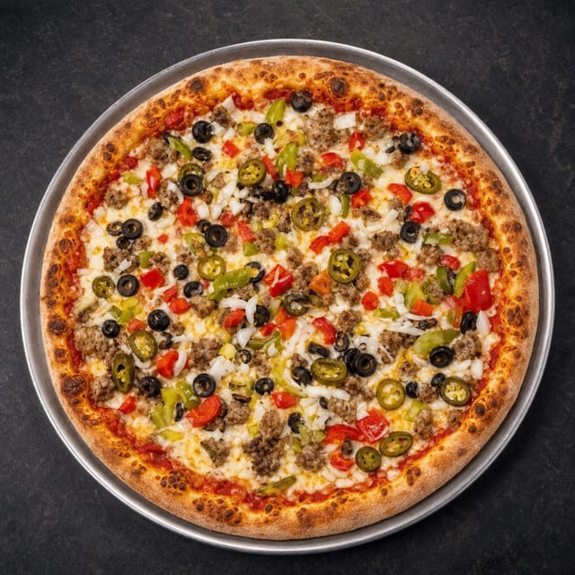 Lg Hot Maggie Pizza.