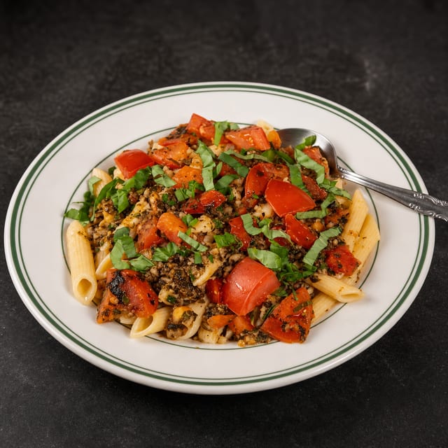 Chicken De Pomodoro over Fettuccini.
