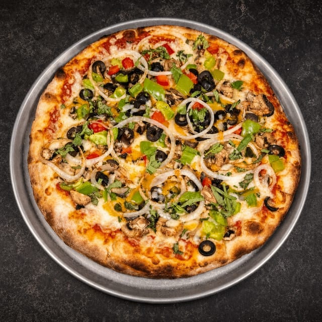 Sm Vegetarian Special Pizza.