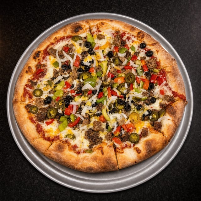 Lg Hot Maggie Pizza.