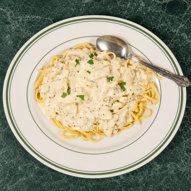 Chicken Alfredo.