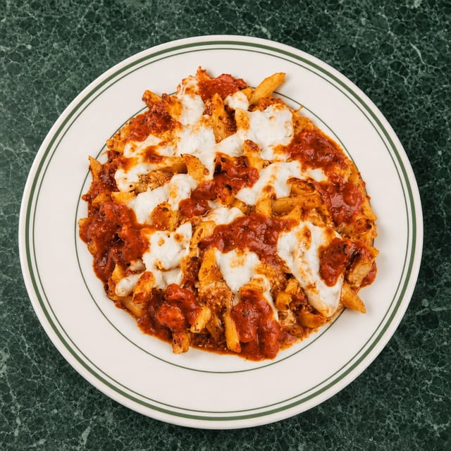Baked Mostaccioli.