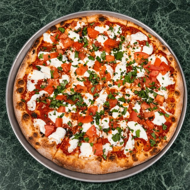 Lg Margherita Pizza.