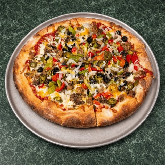 Lg Hot Maggie Pizza.