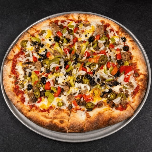 Lg Hot Maggie Pizza.