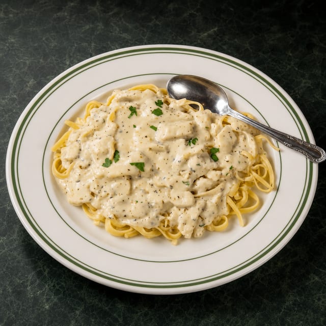 Chicken Alfredo.