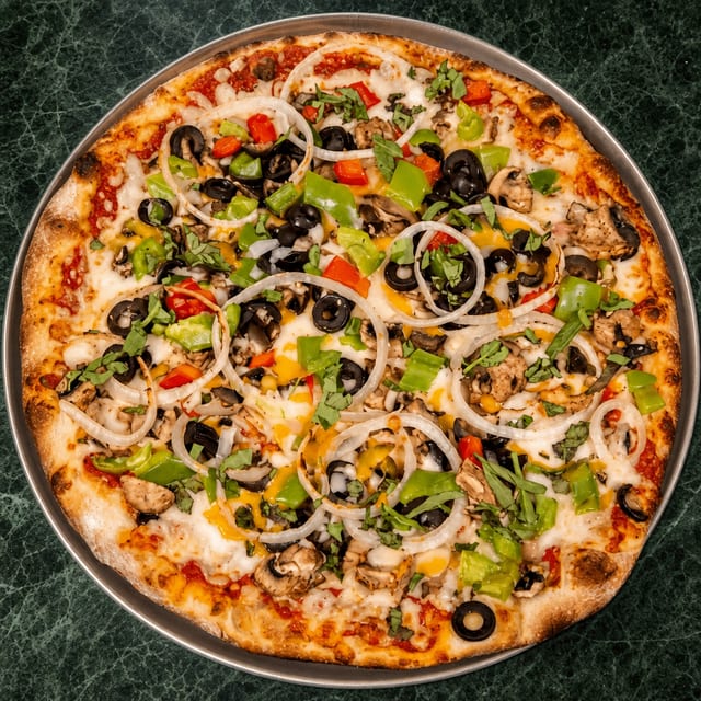 Sm Vegetarian Special Pizza.